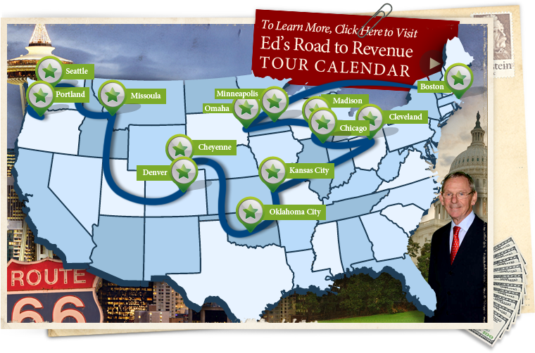 Ed Poll's Road to Revenue Tour Map